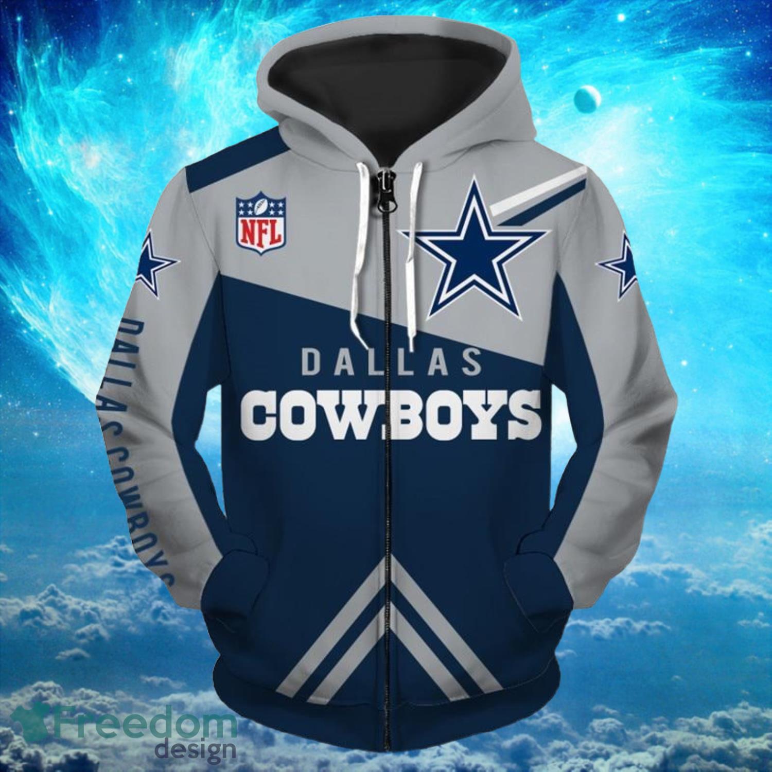 Dallas Cowboys Military Hoodies Full Over Print - Freedomdesign