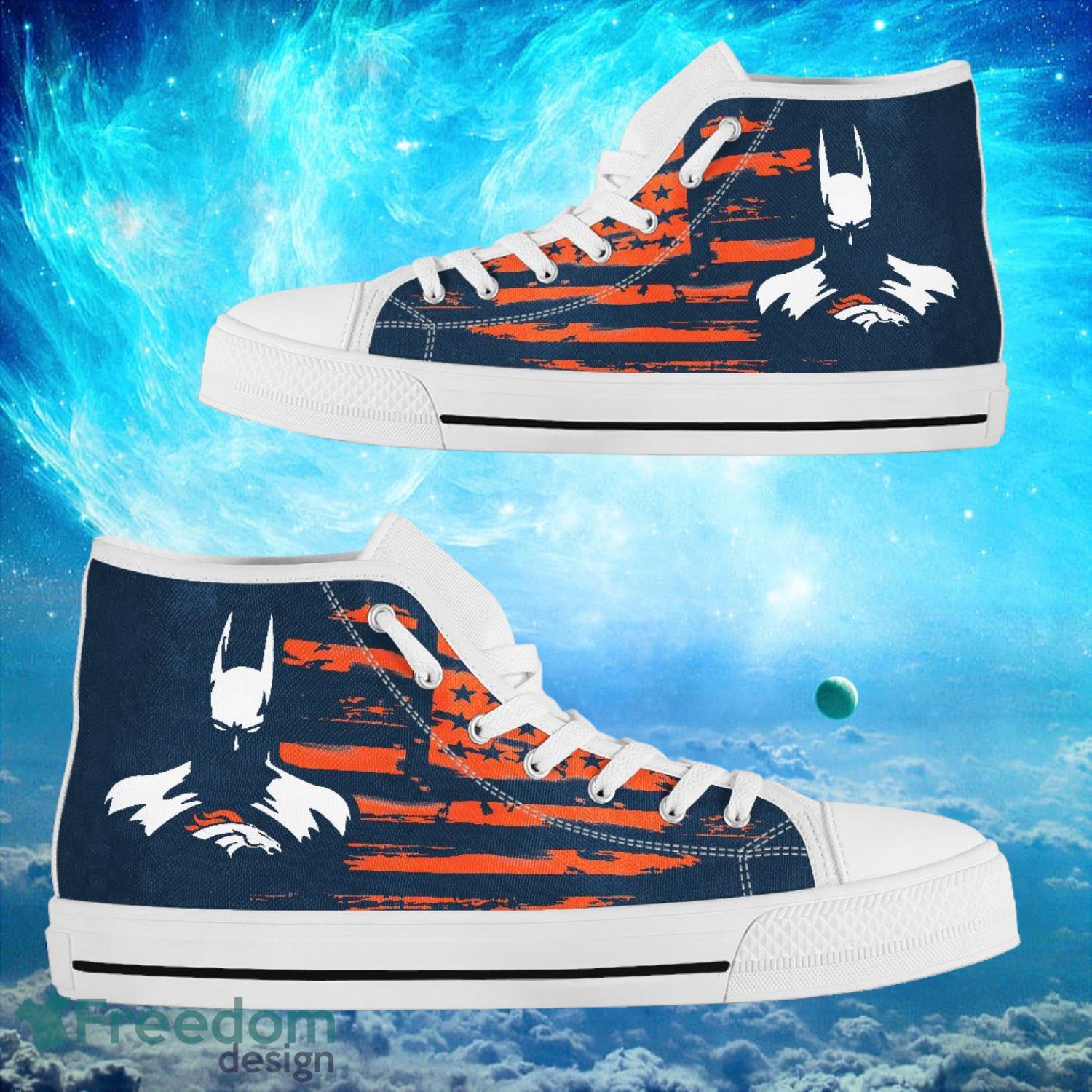 Denver Broncos Custom Batman Style High Top Shoes Product Photo 2