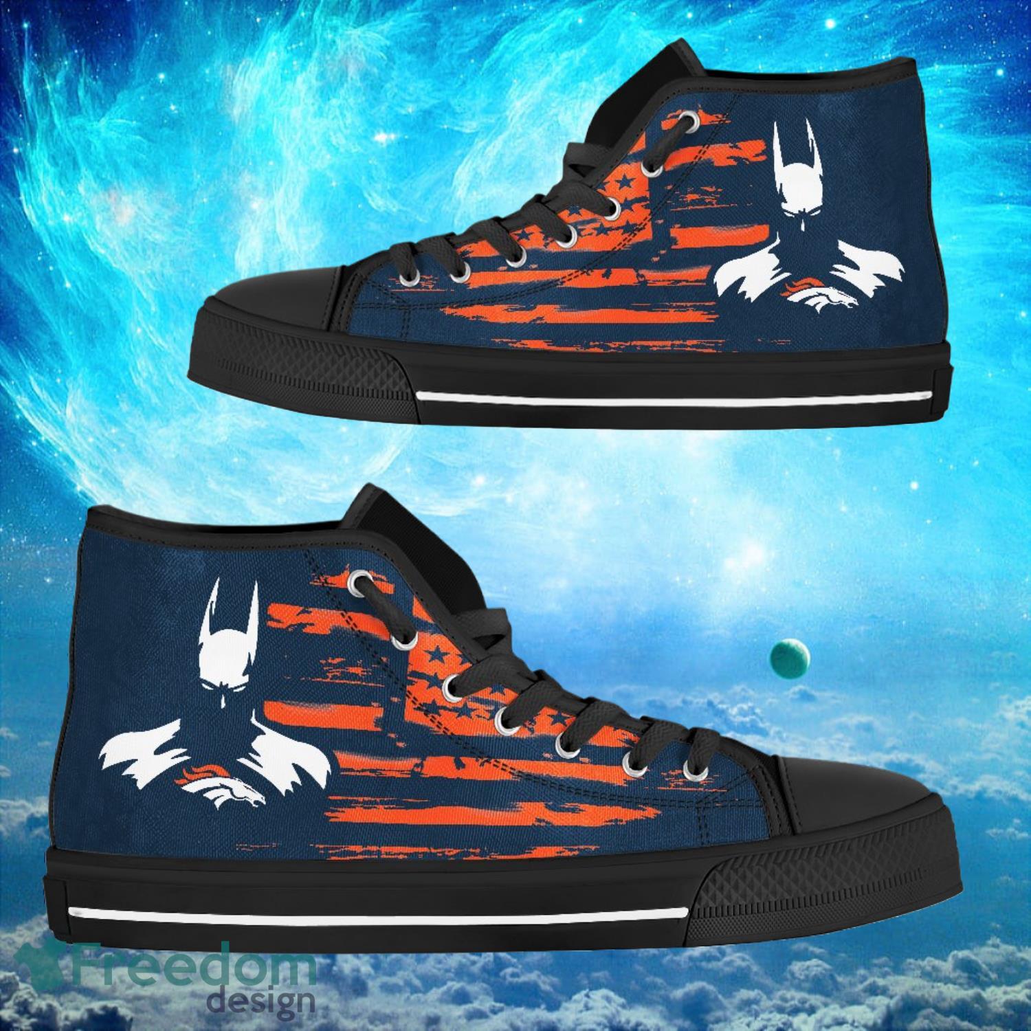 Denver Broncos Custom Batman Style High Top Shoes Product Photo 1