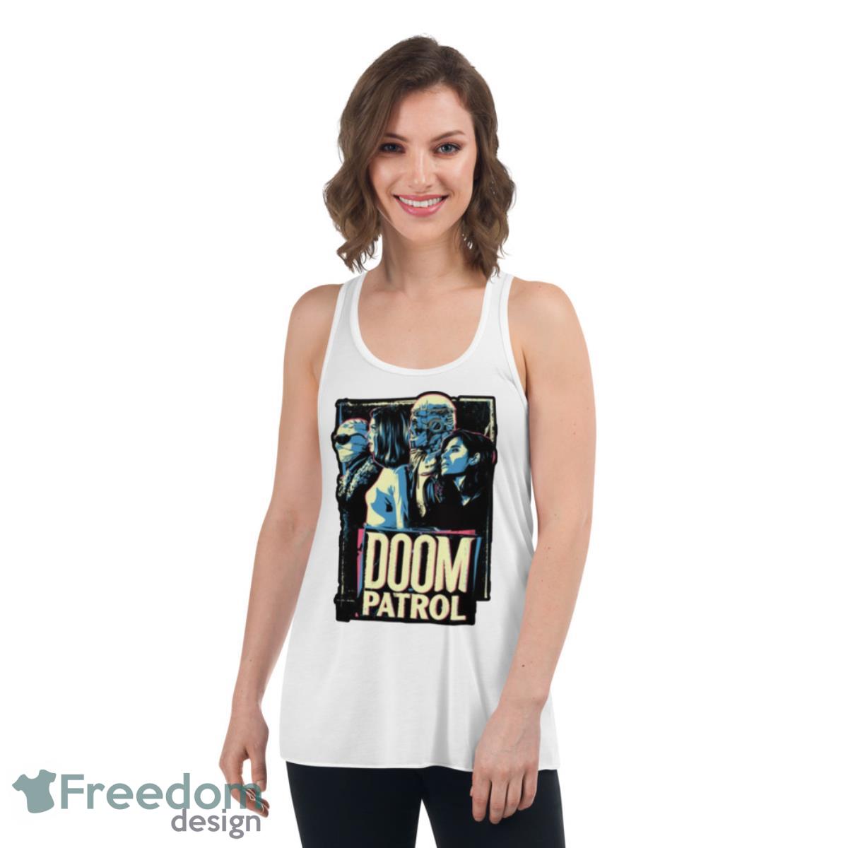 Doom Patrol Movie Shirt - Womens Flowy Racerback Tank Doom Patrol Movie Shirt - Womens Flowy Racerback Tank
