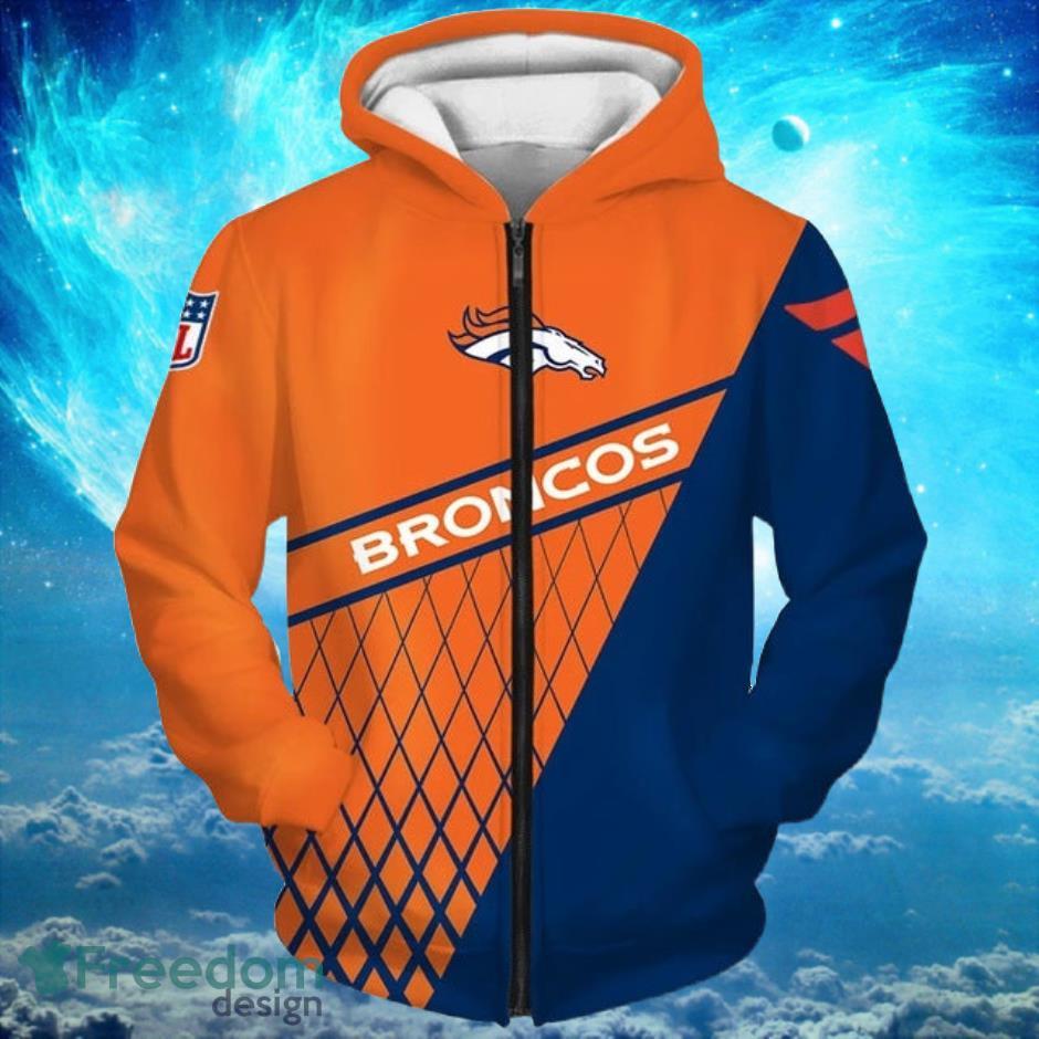 Football Team Denver Broncos NFL Hoodies Print Full Product Photo 2