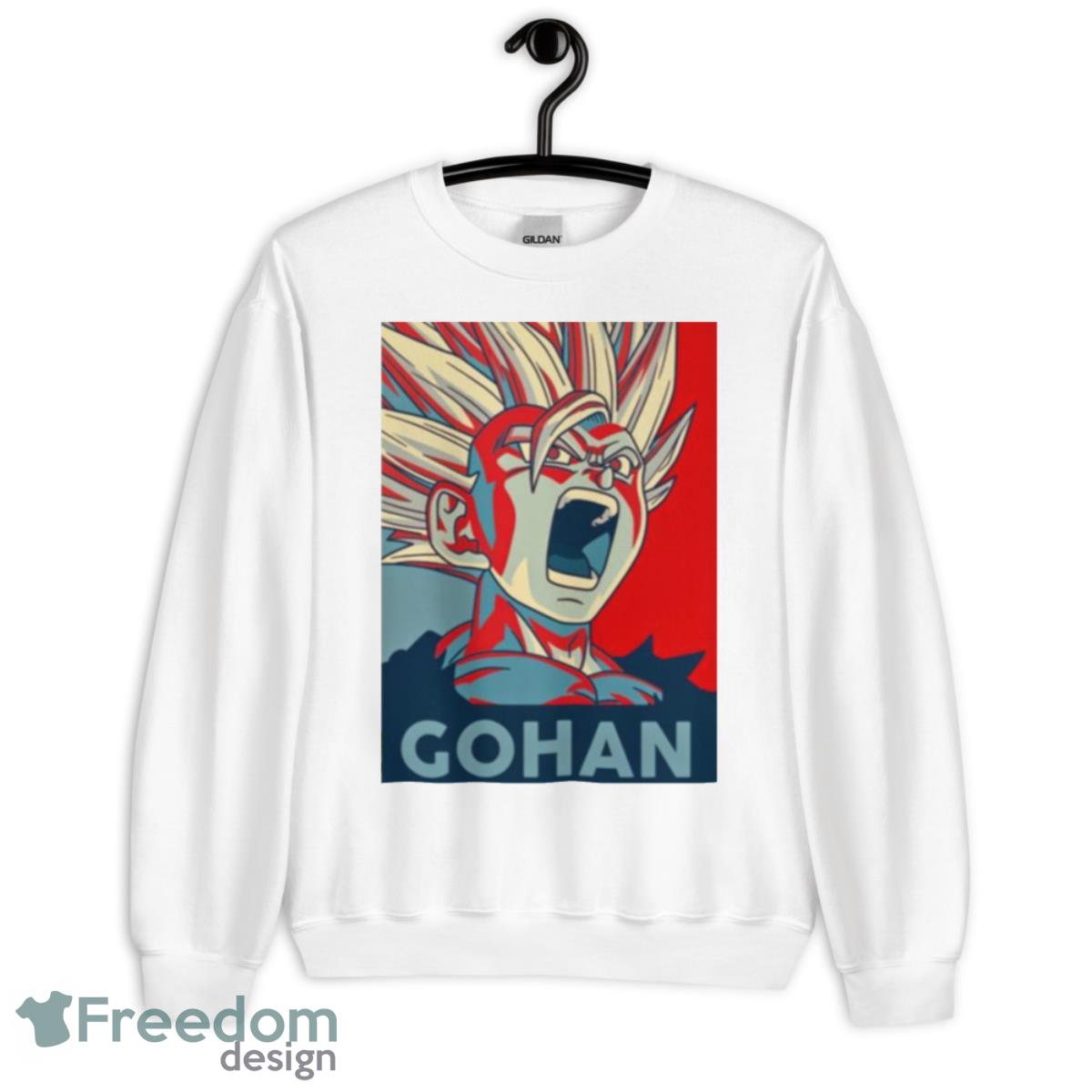 Gohan Ssj 2 Hop Graphic Dragon Ball Anime Shirt - Unisex Heavy Blend Crewneck Sweatshirt