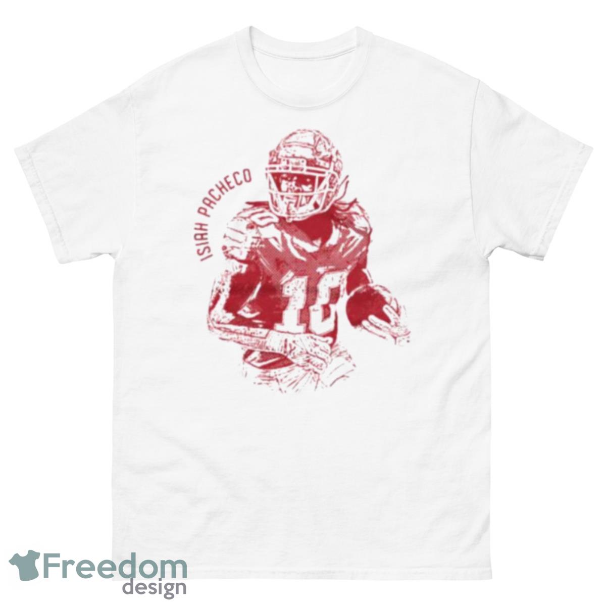 Isiah Pacheco Kansas City Chiefs Vintage Shirt - 500 Men’s Classic Tee Gildan