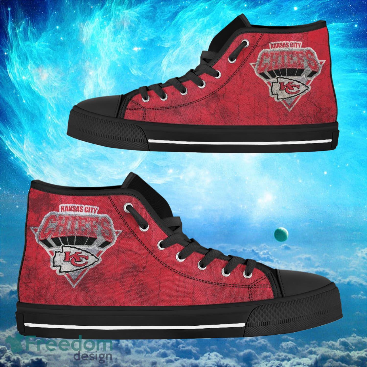 Kansas City Chiefs Custom Simple Logo High Top Shoes - Freedomdesign