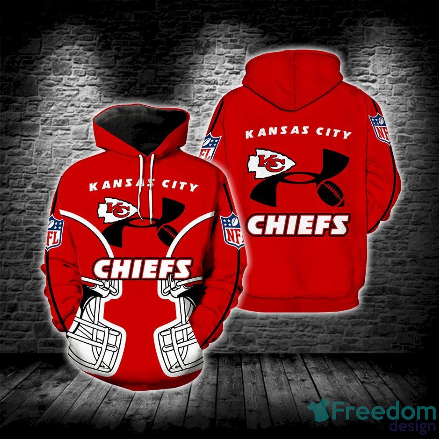 Kansas City Chiefs Under Armour Full Print Hoodie - Freedomdesign