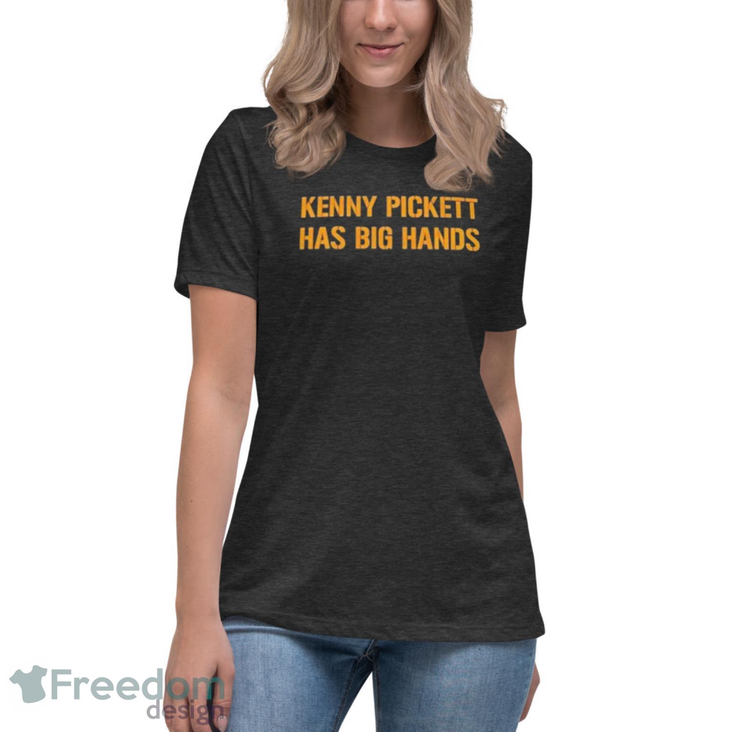 Kenny Pickett Has Big Hands Nfl Draft T-Shirt - Womens Relaxed Short Sleeve Jersey Tee-1 Kenny Pickett Has Big Hands Nfl Draft T-Shirt - Womens Relaxed Short Sleeve Jersey Tee-1