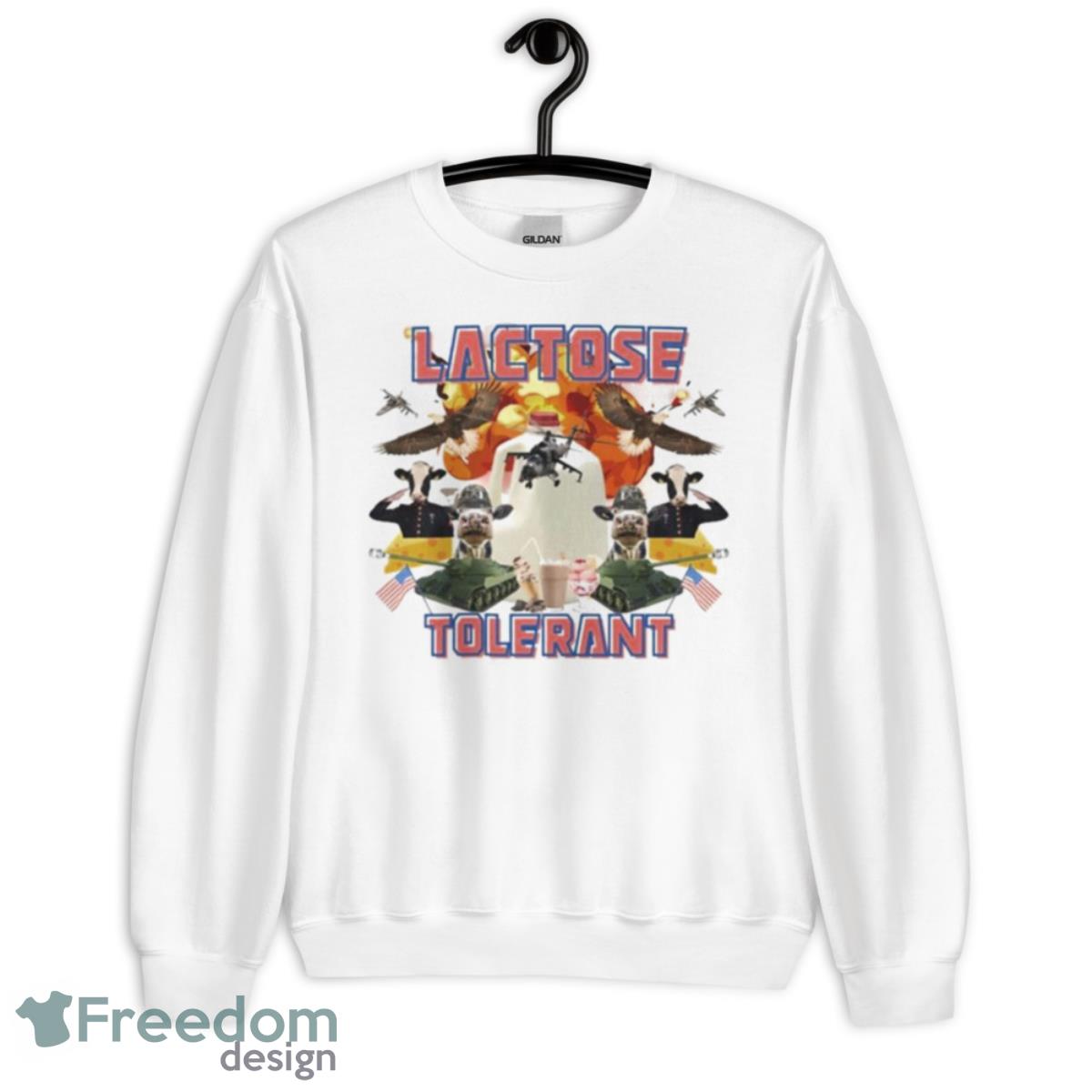 Lactose Tolerant Vintage Shirt - Unisex Heavy Blend Crewneck Sweatshirt