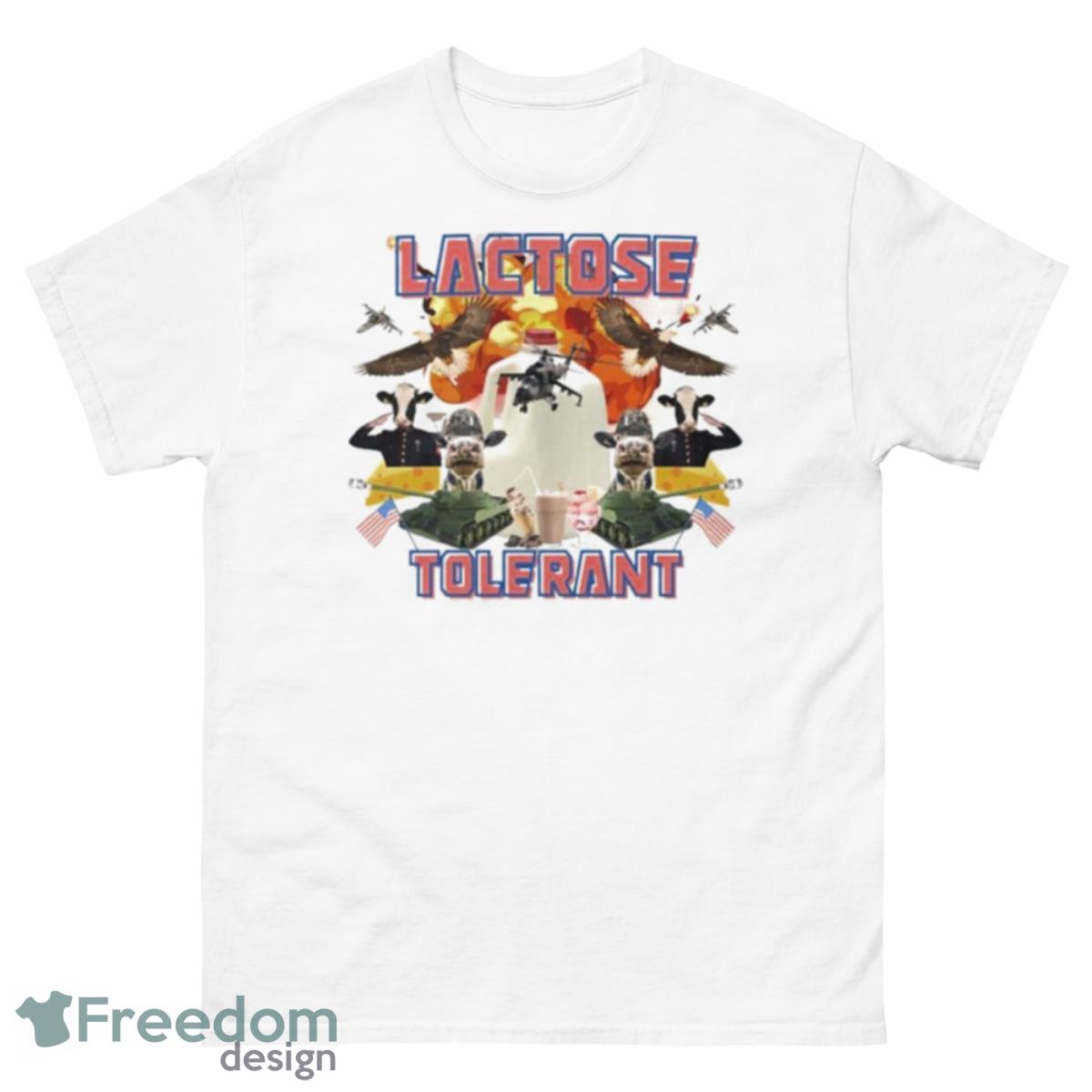 Lactose Tolerant Vintage Shirt - 500 Men’s Classic Tee Gildan