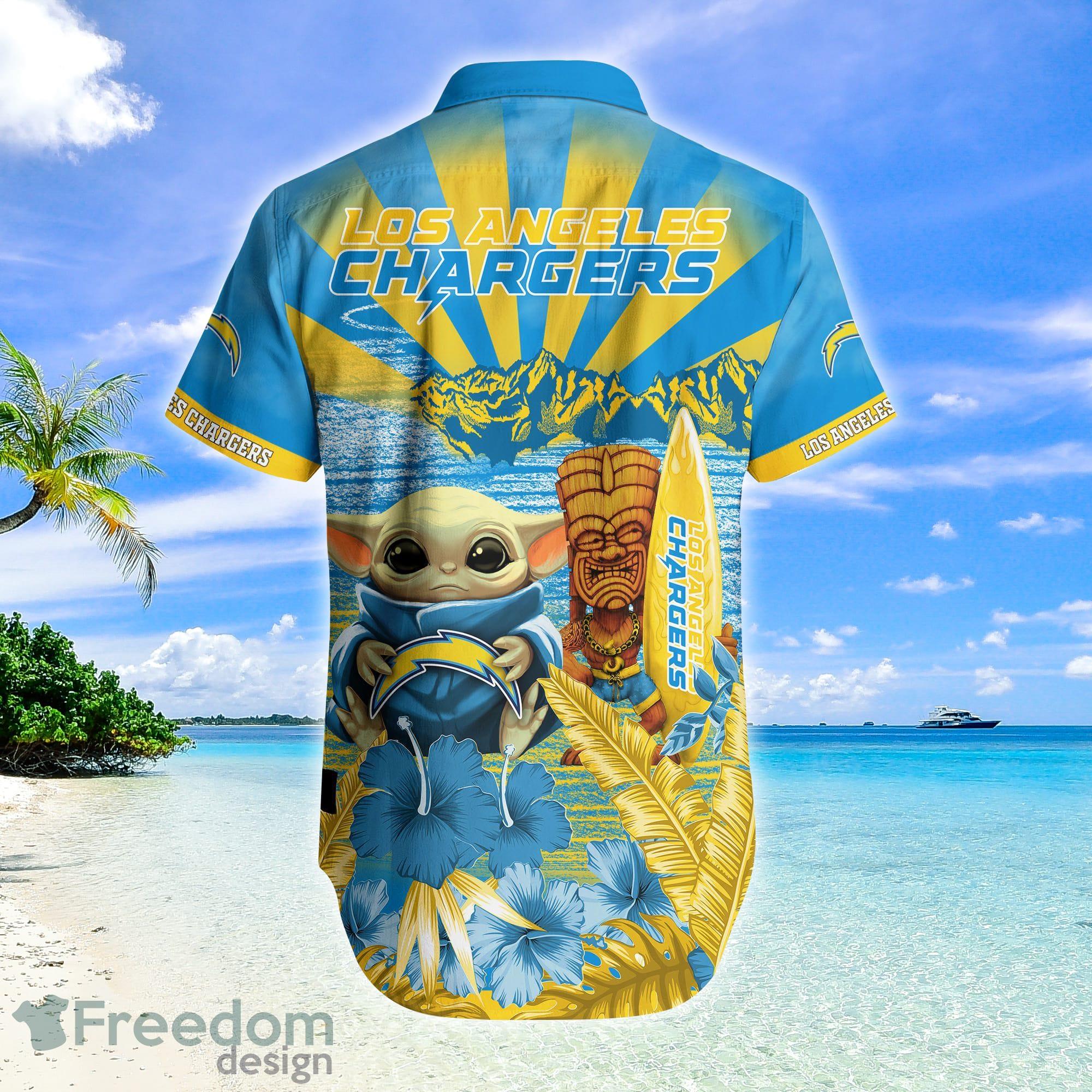 Los Angeles Chargers NFL Logo Combo Hawaiian Shirt And Short Summer For Men  Women - Freedomdesign