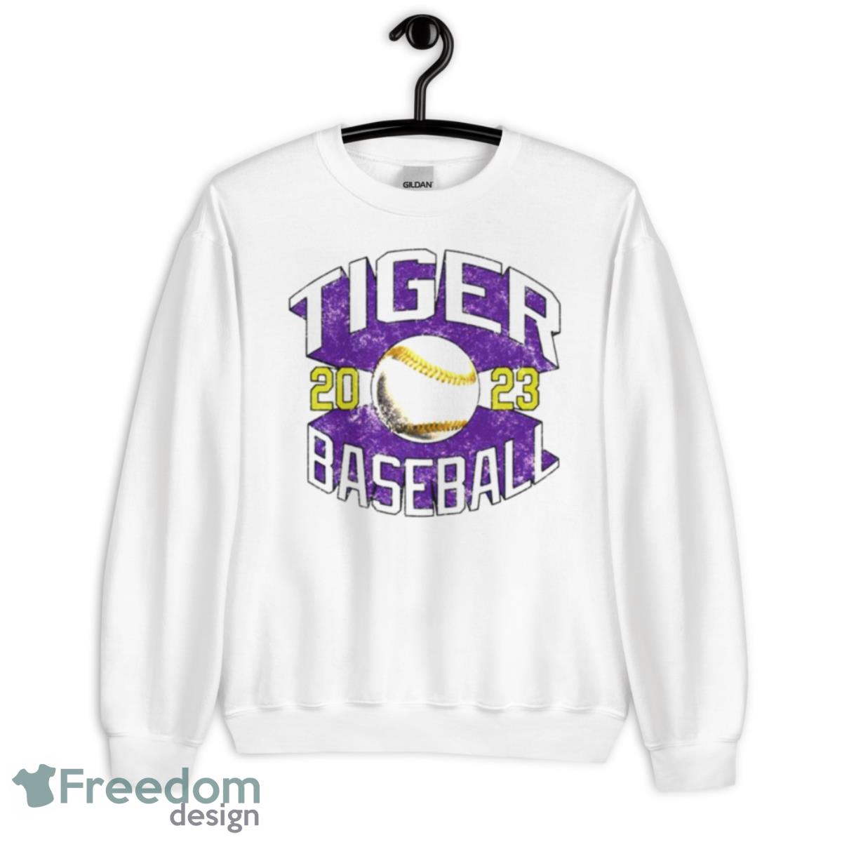 LSU Tiger Baseball 2023 Logo Shirt - Unisex Heavy Blend Crewneck Sweatshirt