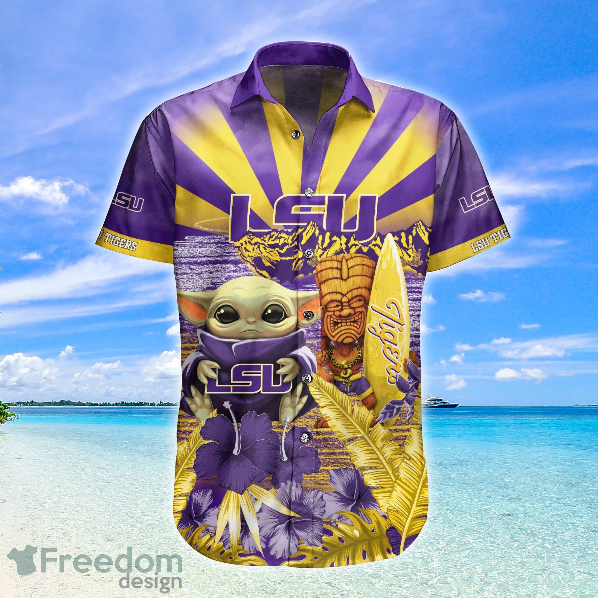 LSU Hawaiian Shirt Snoopy Smile Surfboard LSU Gift in 2023