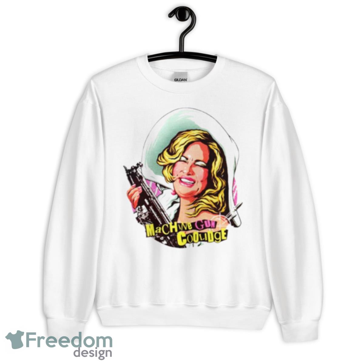 Machine Gun Coolidge Shirt - Unisex Heavy Blend Crewneck Sweatshirt