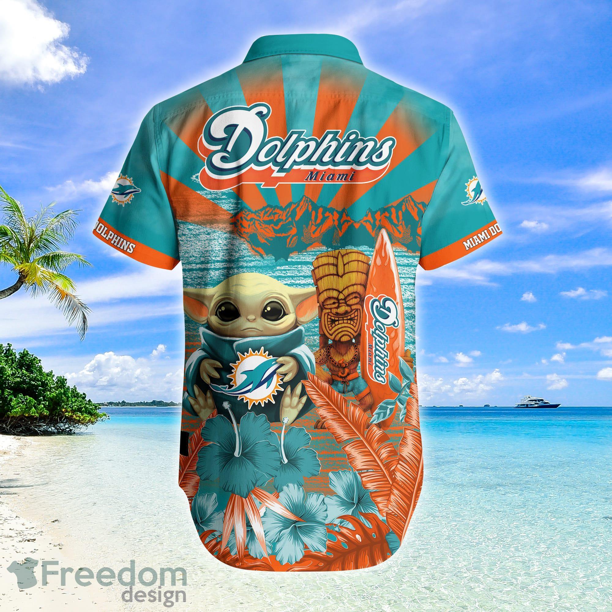 Miami Marlins & Baby Yoda Hawaiian Shirt And Short - Tagotee