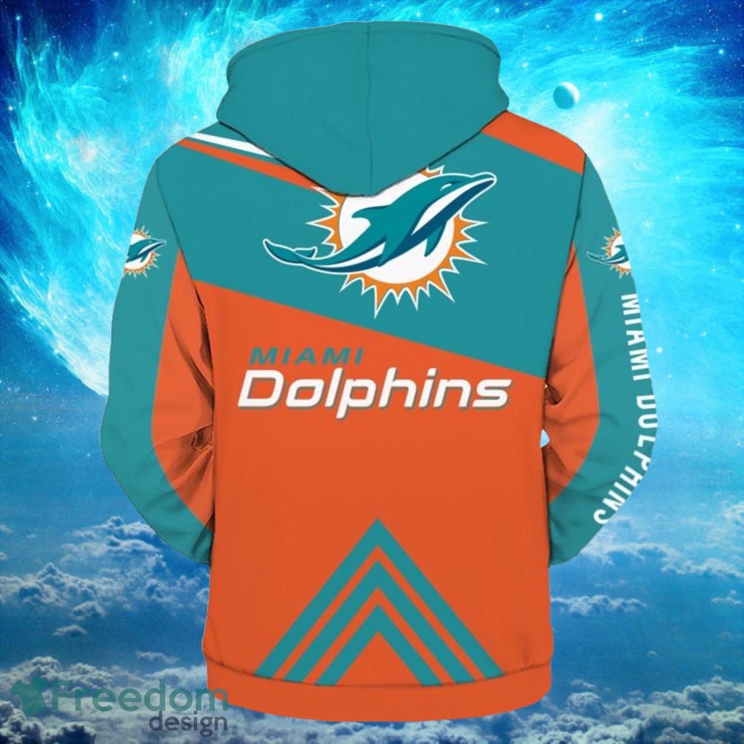 Miami Dolphins NFL Light Type Hoodies Print Full Product Photo 2