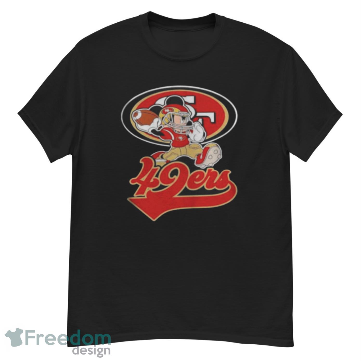 Mickey Mouse Player San Francisco 49Ers T-Shirt - Freedomdesign