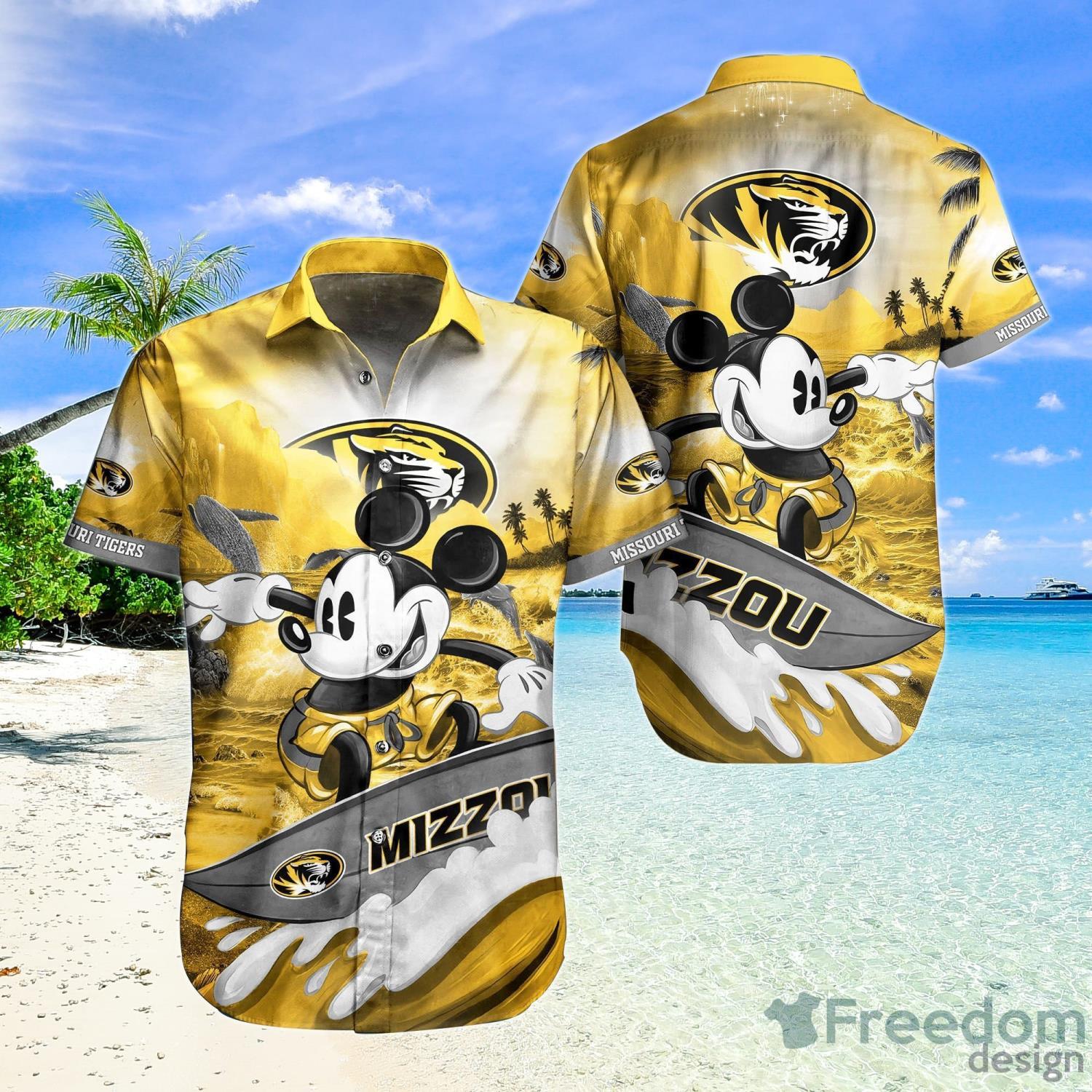 SF Giants Mickey Mouse Sulfing Board Hawaiian Shirt –