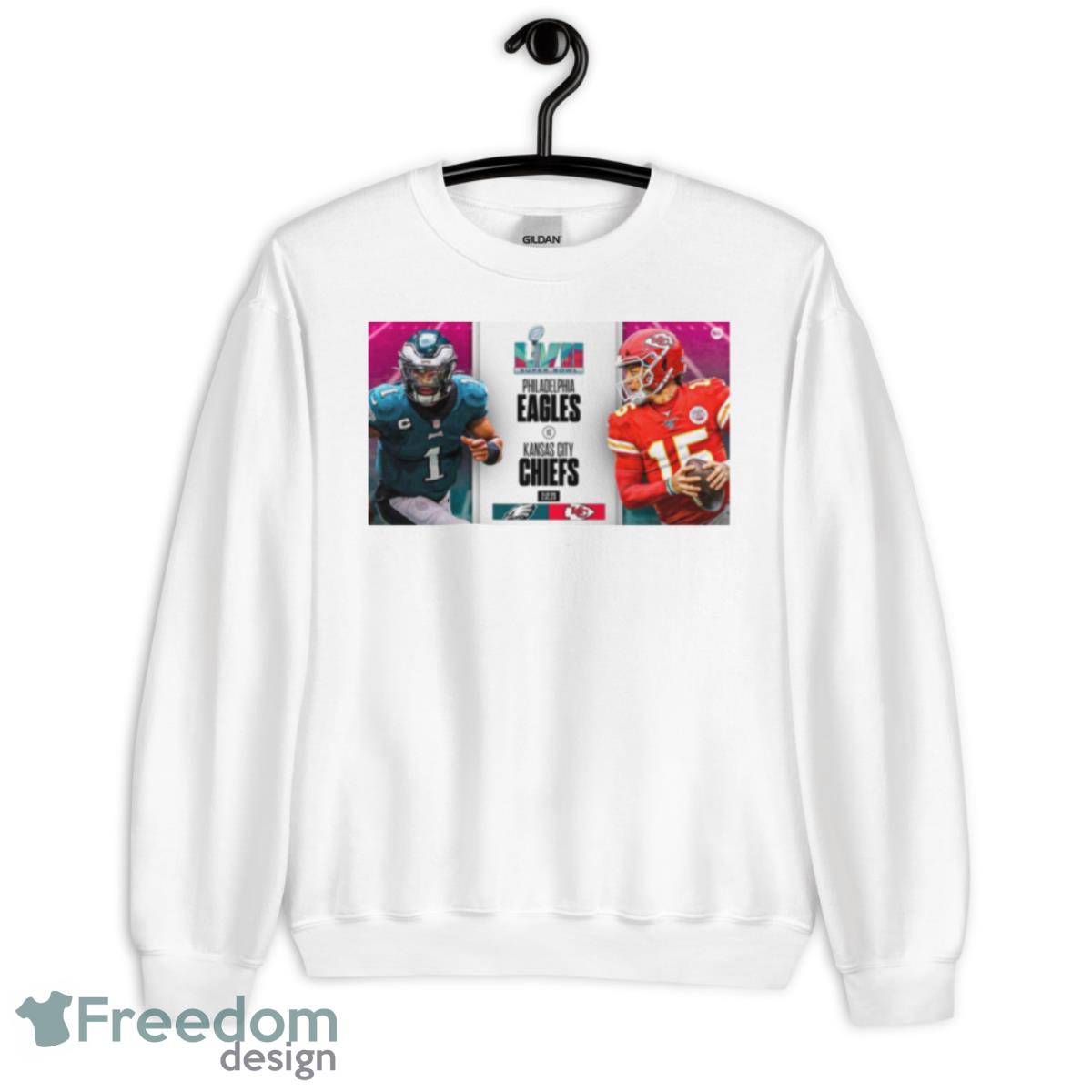 Myth Busting Eagles Vs Chiefs The 7 Worst Narratives For Super Bowl 57 Shirt - Unisex Heavy Blend Crewneck Sweatshirt