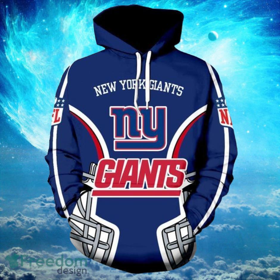 NFL Football New York Giants Custom With Zipper Jacket Pullover Hoodies Print Full Product Photo 1