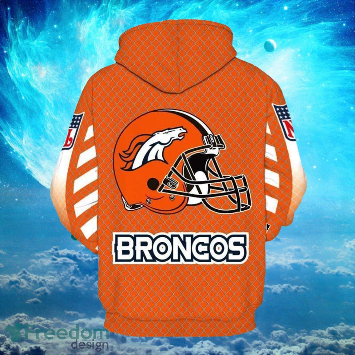 NFL Hoodies 3D Denver Broncos Custom With Hoodies Print Full Product Photo 2