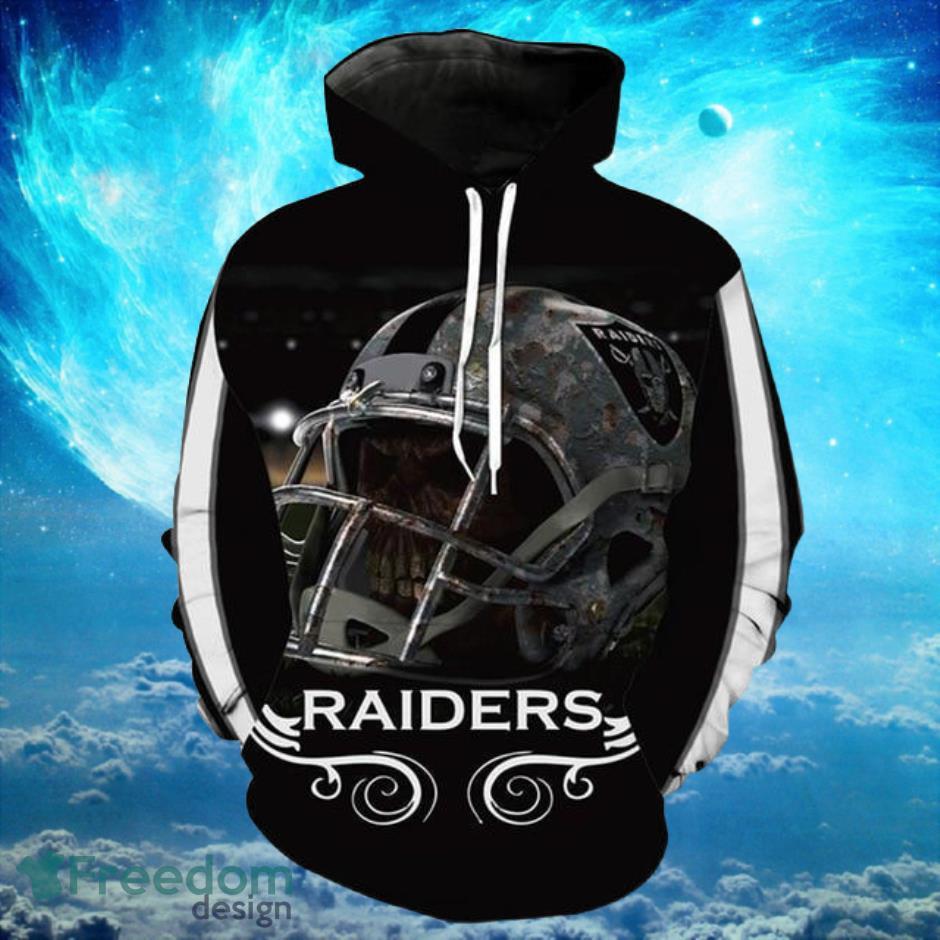 NFL Hoodies 3D Oakland Raiders Custom With Hoodies Print Full Product Photo 1