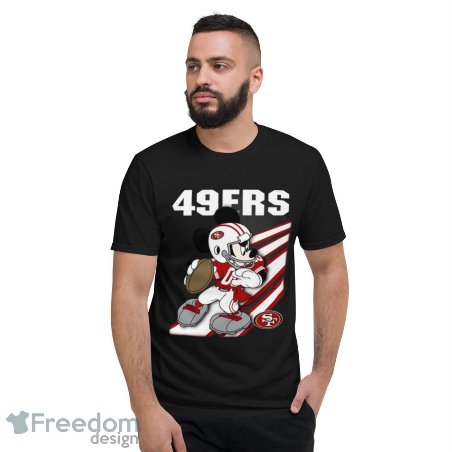 NFL San Francisco 49ers Mickey Mouse Disney Football T Shirt Youth T-Shirt