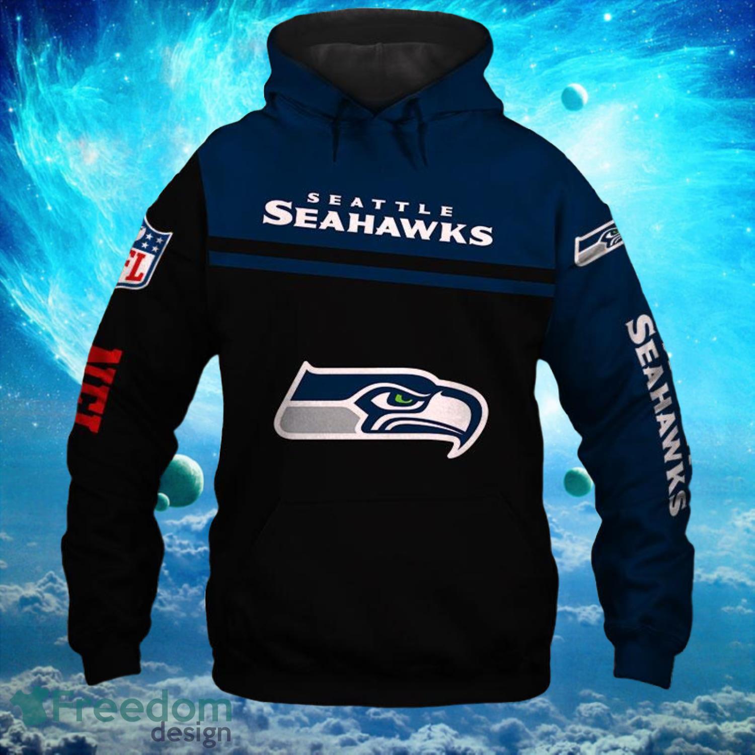 NFL Seattle Seahawks Death Big Logo Hoodies Print Full Product Photo 1