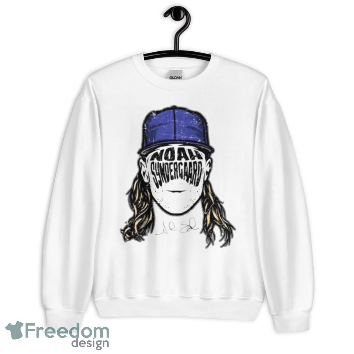 Noah Syndergaard LA Dodgers Player Silhouette Shirt - Unisex Heavy Blend Crewneck Sweatshirt