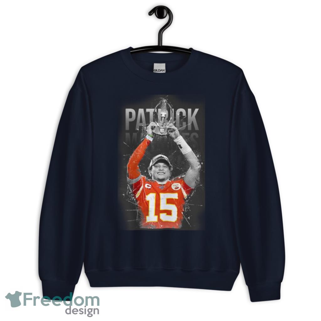 Patrick Mahomes Kansas City Chiefs Number 15 Black T-Shirt