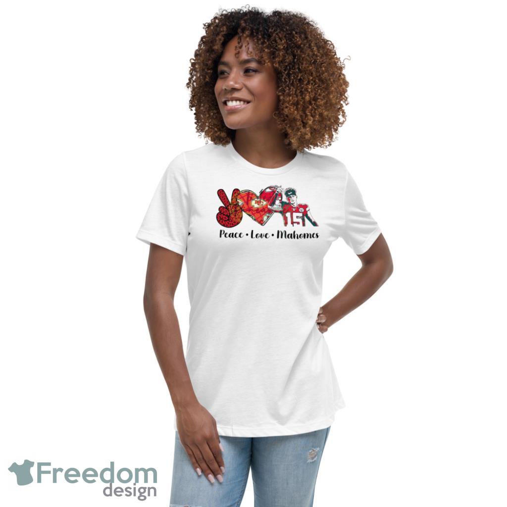 Peace Love Mahomes Kansas City Chiefs Super Bowl T-Shirt Product Photo 7 Peace Love Mahomes Kansas City Chiefs Super Bowl T-Shirt Product Photo 7
