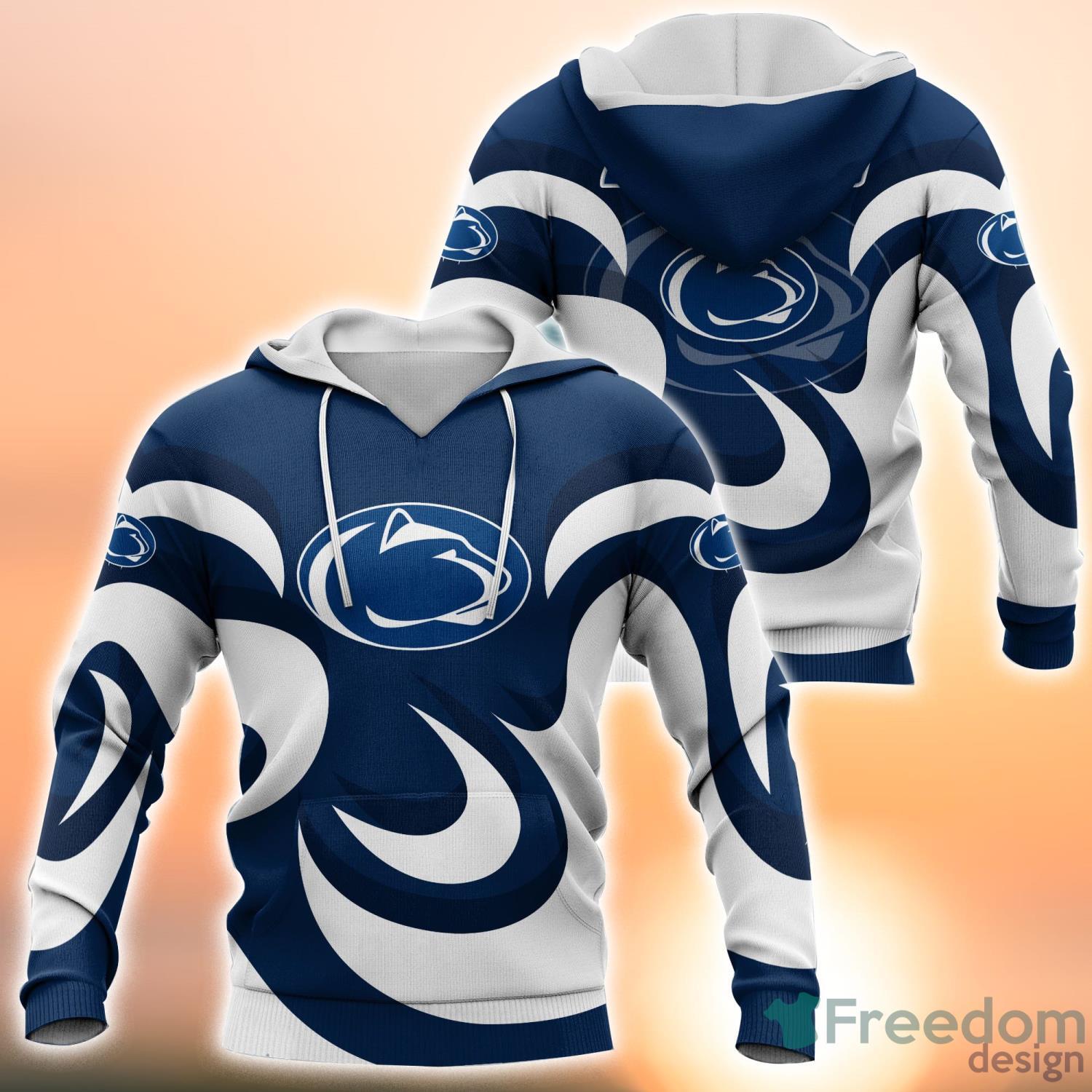 Penn State Nittany Lions NCAA Flower Hawaiian Shirt Outfit 3D