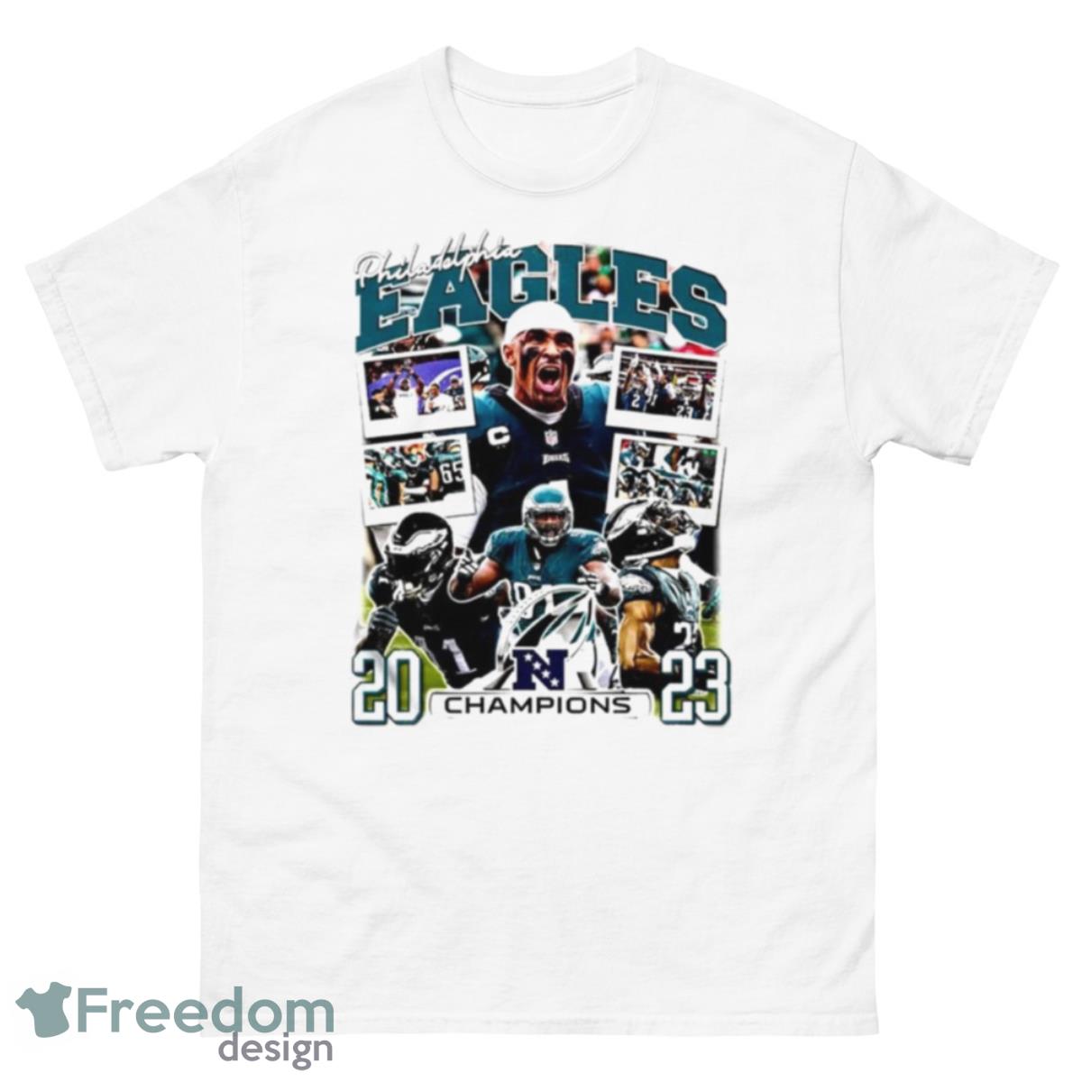 Philadelphia Eagles 2023 NFC Champions Shirt - 500 Men’s Classic Tee Gildan