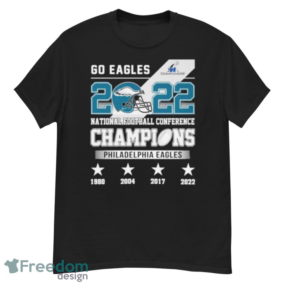 Philadelphia Eagles NFC Conference Champions 1980 2004 2017 2022