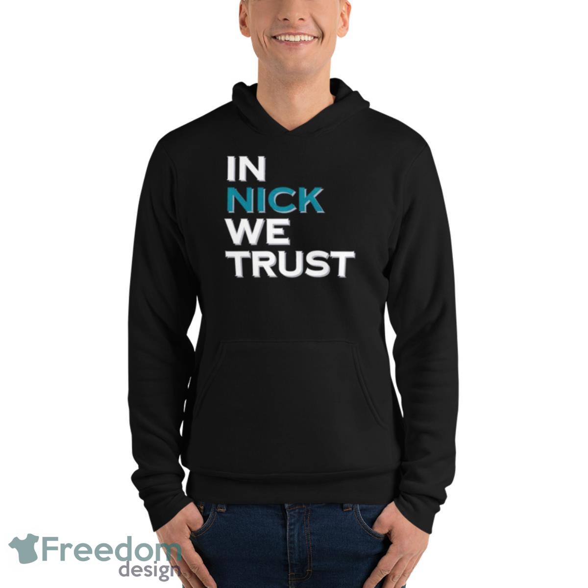 Philadelphia Eagles In Nick We Trust Shirt image Philadelphia Eagles In Nick We Trust Shirt - Unisex Fleece Pullover Hoodie