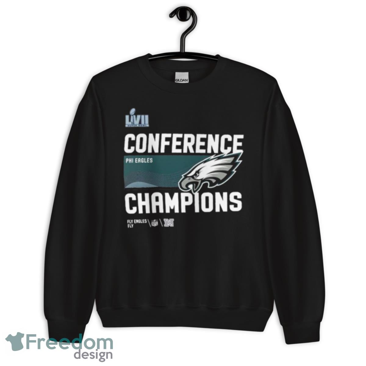 Philadelphia Eagles Nike 2022 NFC Champions Locker Room Trophy Collection Shirt - Unisex Crewneck Sweatshirt Philadelphia Eagles Nike 2022 NFC Champions Locker Room Trophy Collection Shirt - Unisex Crewneck Sweatshirt