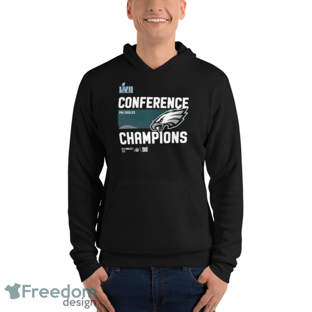 Philadelphia Eagles Nike 2022 NFC Champions Locker Room Trophy Collection Shirt image Philadelphia Eagles Nike 2022 NFC Champions Locker Room Trophy Collection Shirt - Unisex Fleece Pullover Hoodie