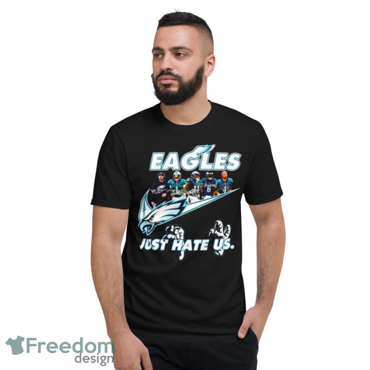 Official nike philadelphia eagles just hate us logo t-shirt