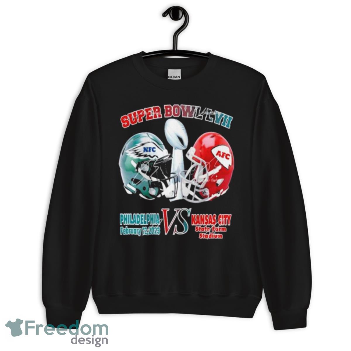 Philadelphia Eagles Vs Kansas City Chiefs 2023 LVII Super Bowl shirt