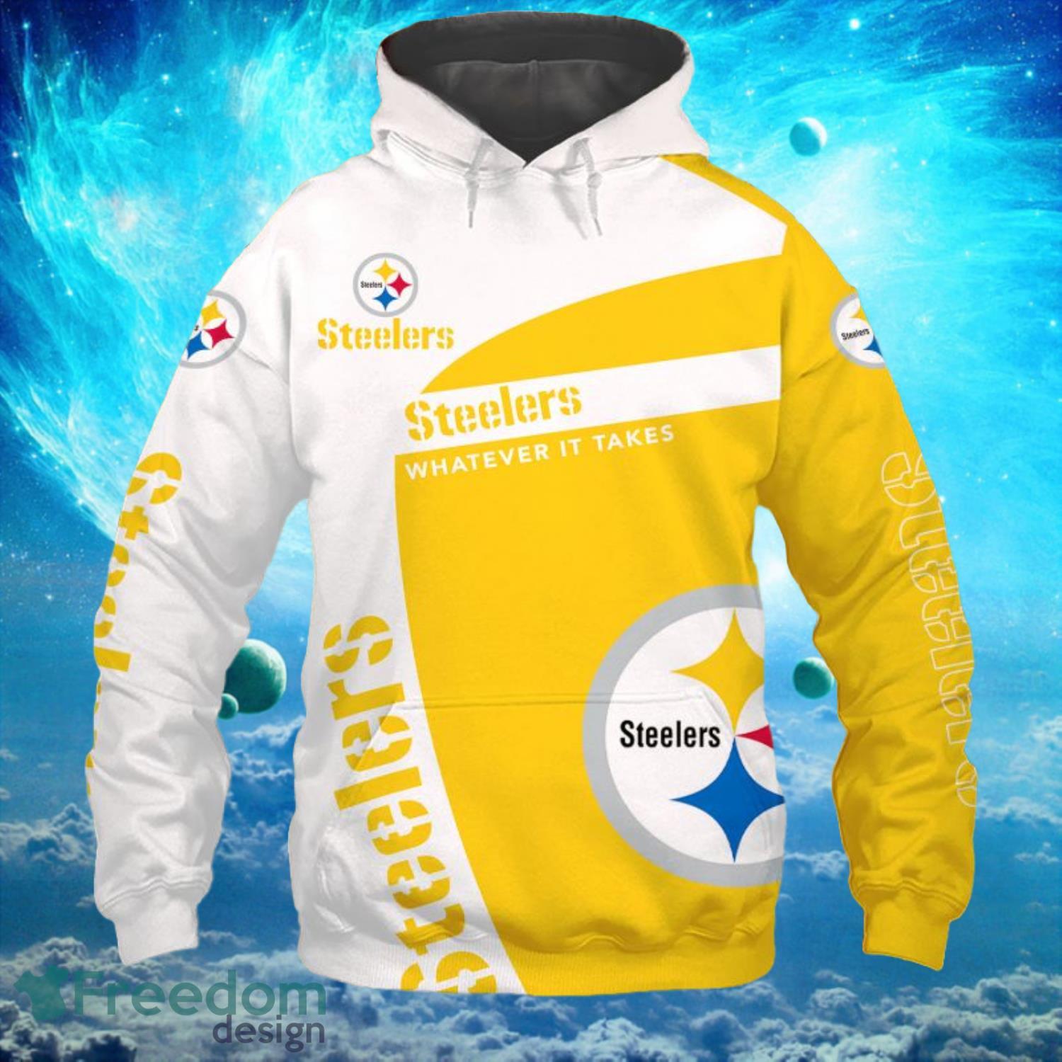 Pittsburgh Steelers Whaterver It Takes Light Type Hoodies Print Full Product Photo 1