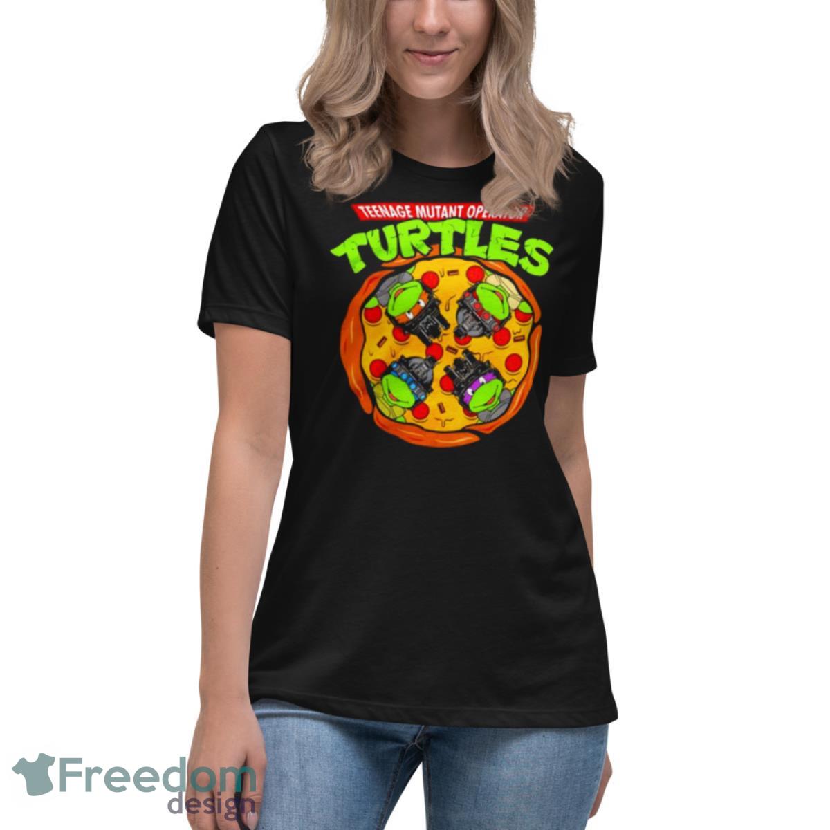 printful2 Teenage Mutant Ninja Turtles: Mutant Mayhem Pizza Adult Short Sleeve T-Shirt Black / 4XL