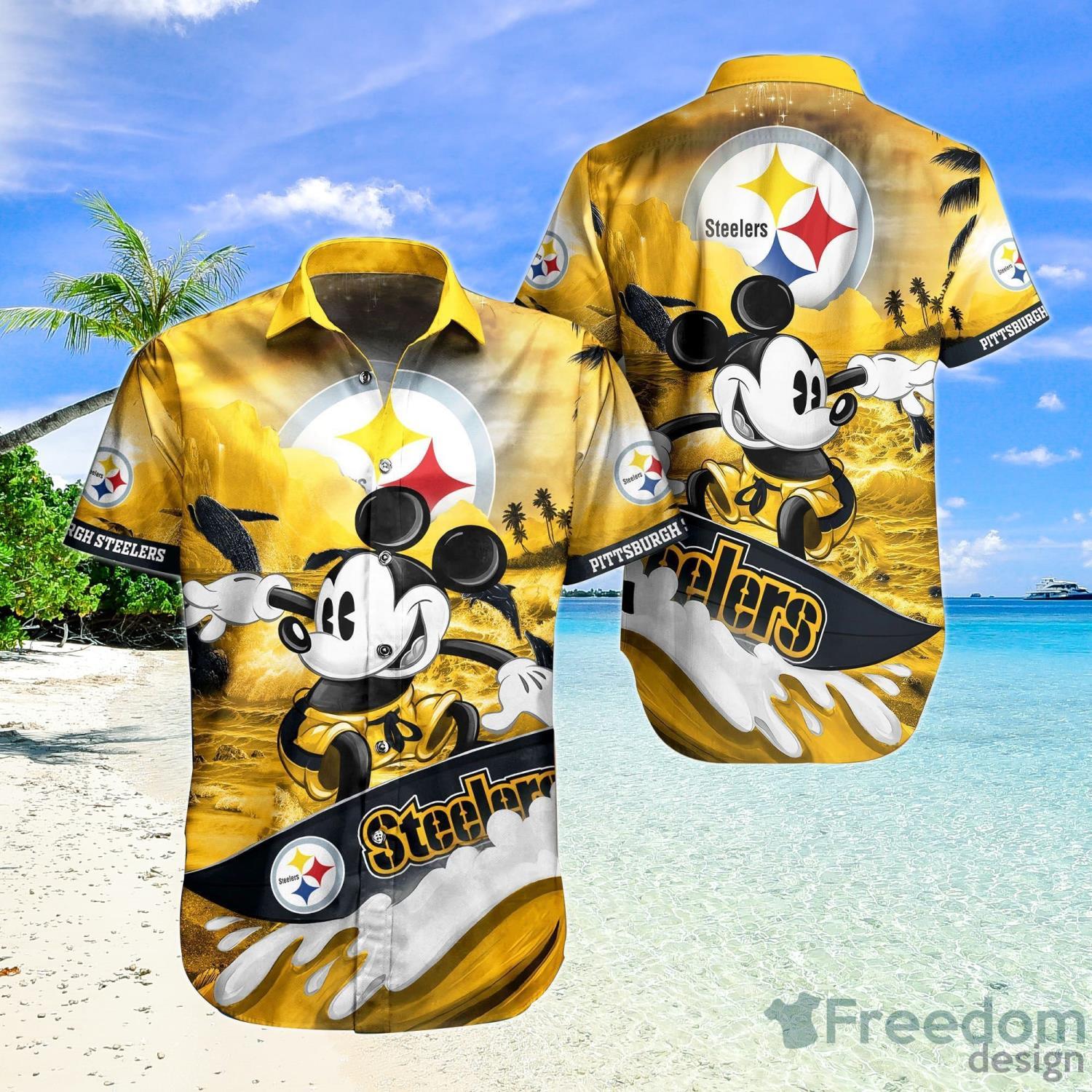 Green Bay Packers Mickey Surfing Lover NFL Hawaiian Shirt - Freedomdesign