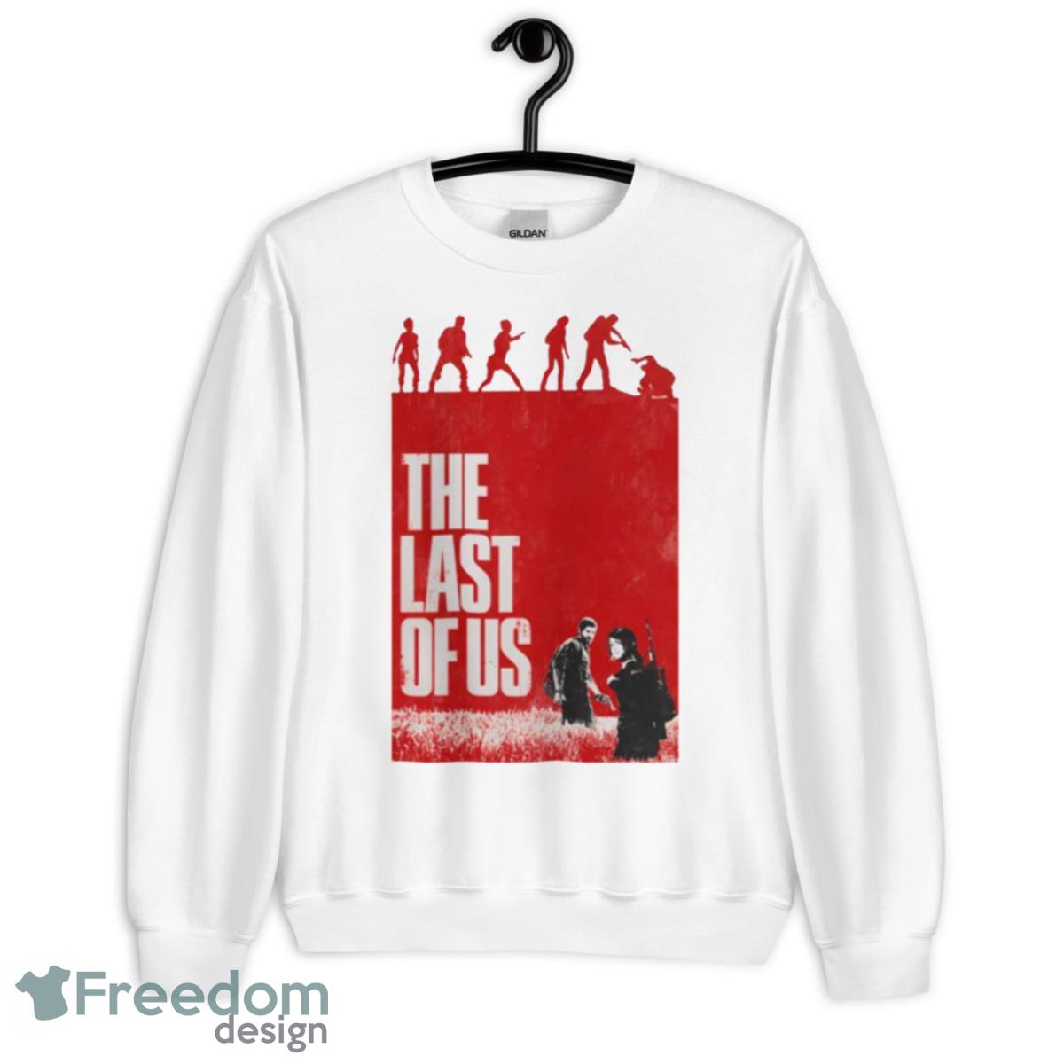 Red Art The Last Of Us Series 2023 Shirt - Unisex Heavy Blend Crewneck Sweatshirt