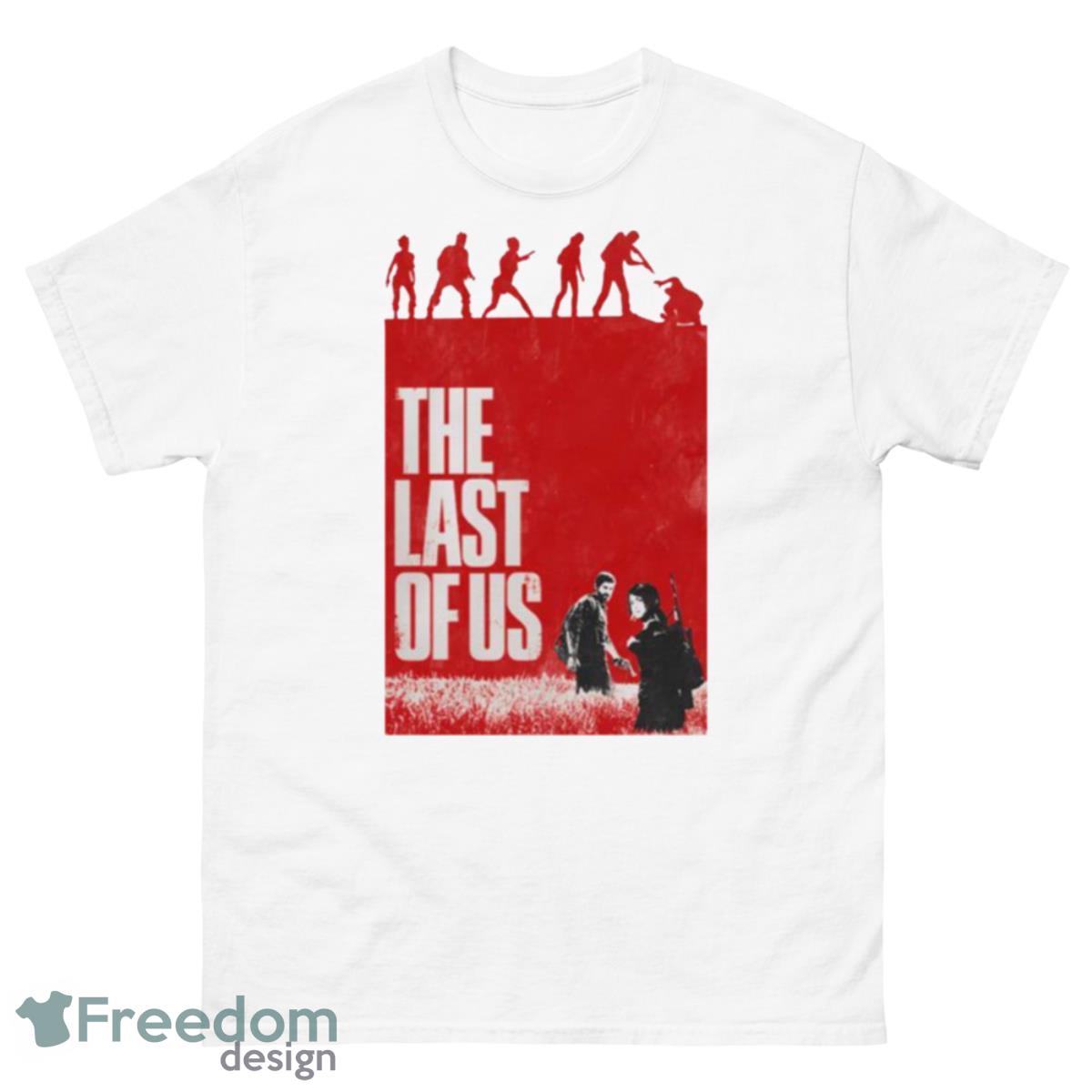 Red Art The Last Of Us Series 2023 Shirt - 500 Men’s Classic Tee Gildan