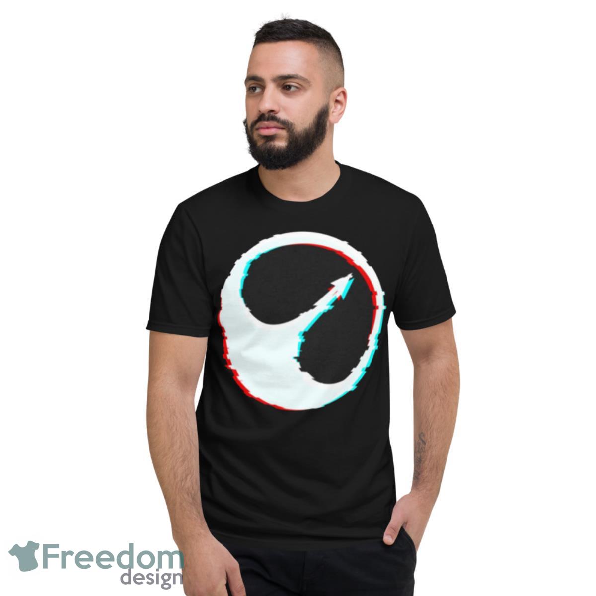 Space Fleet Glitched Black Mirror Shirt - Short Sleeve T-Shirt