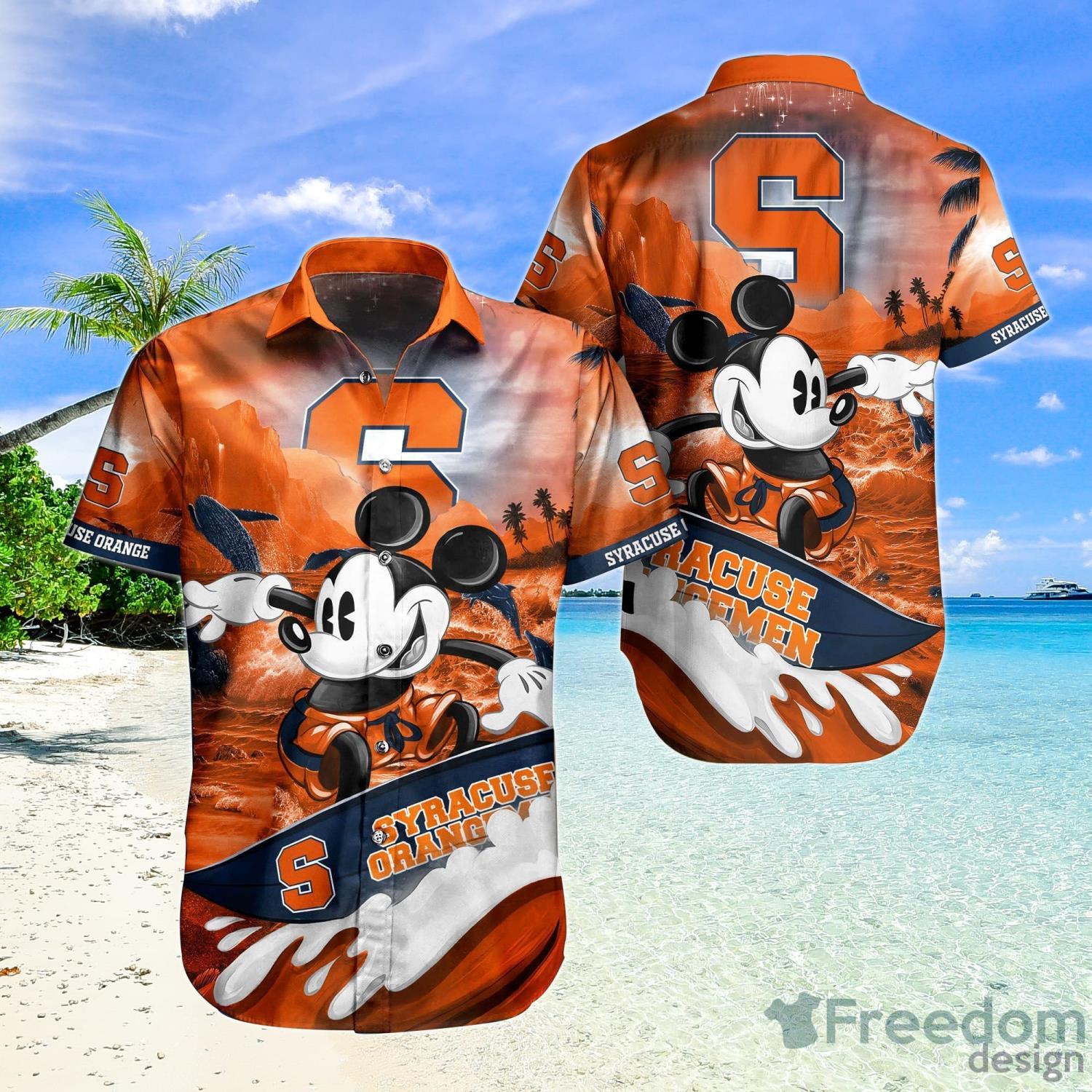 Louis Vuitton Mickey Mouse Disney Orange Luxury Brand Premium Fashion  Hawaiian Shirt And Shorts - Muranotex Store
