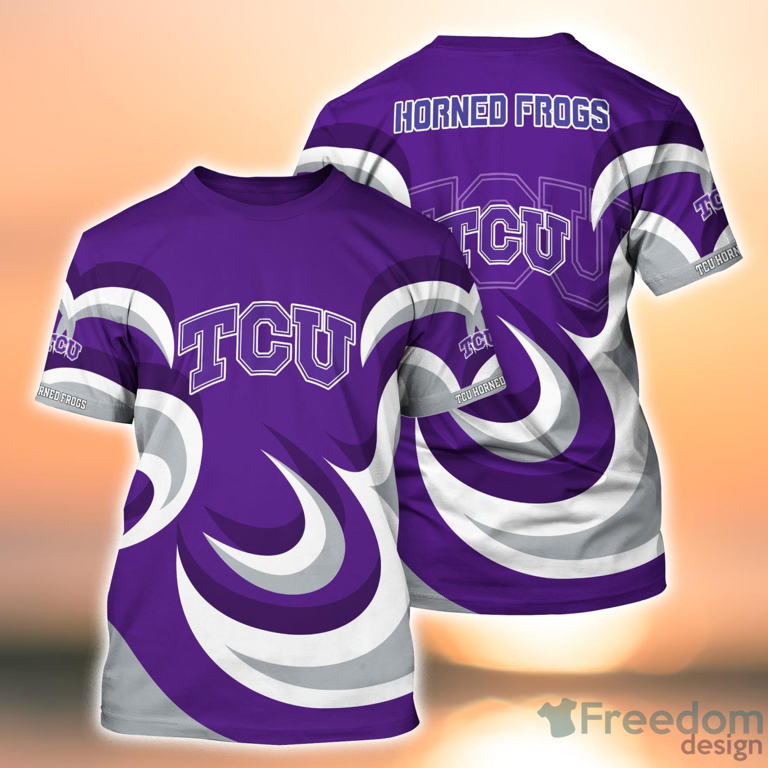 TCU Horned Frogs CD Rainbow Pattern Hawaiian Shirt For Fans