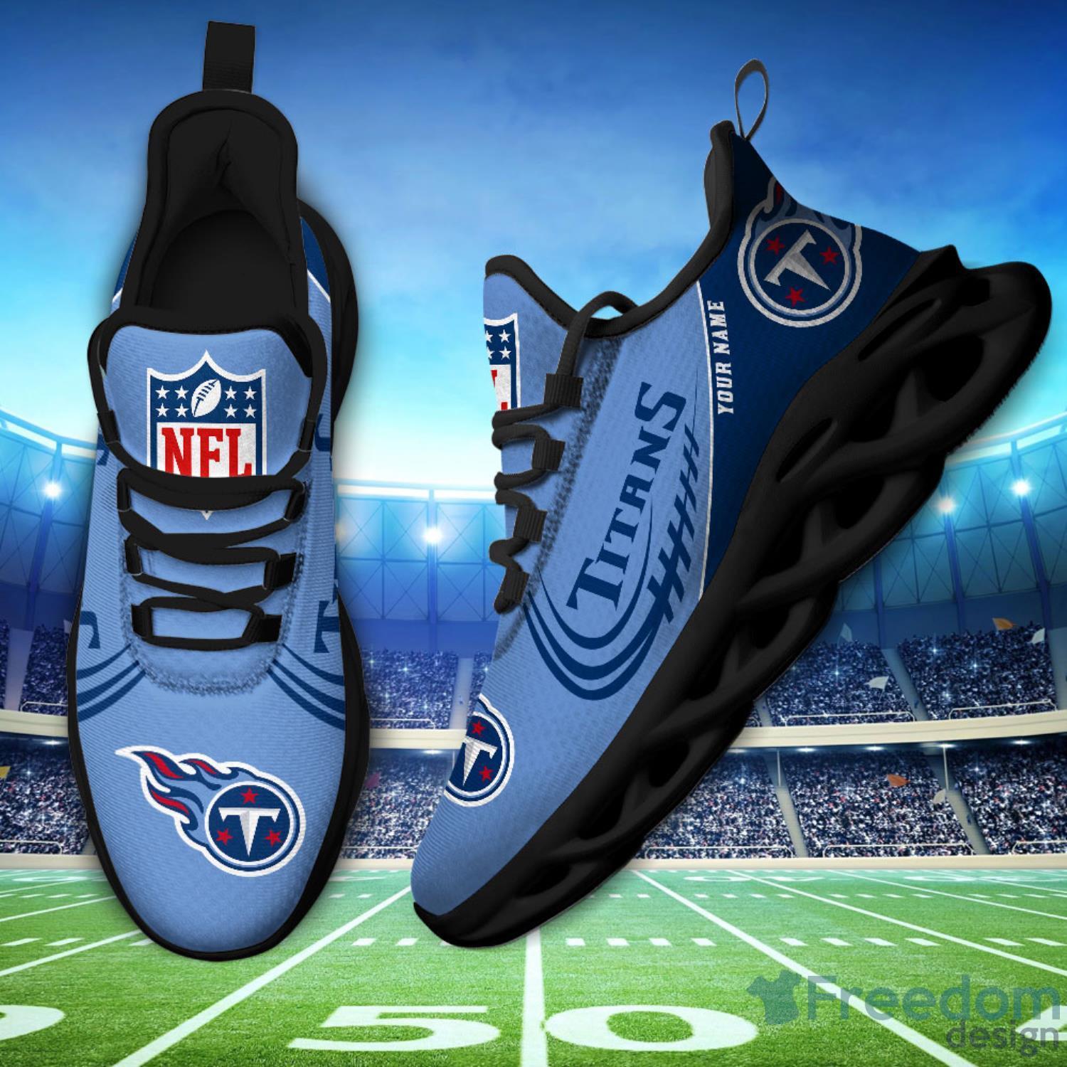 Tennessee Titans Personalized NFL Max Soul Shoes Style Gift Fans