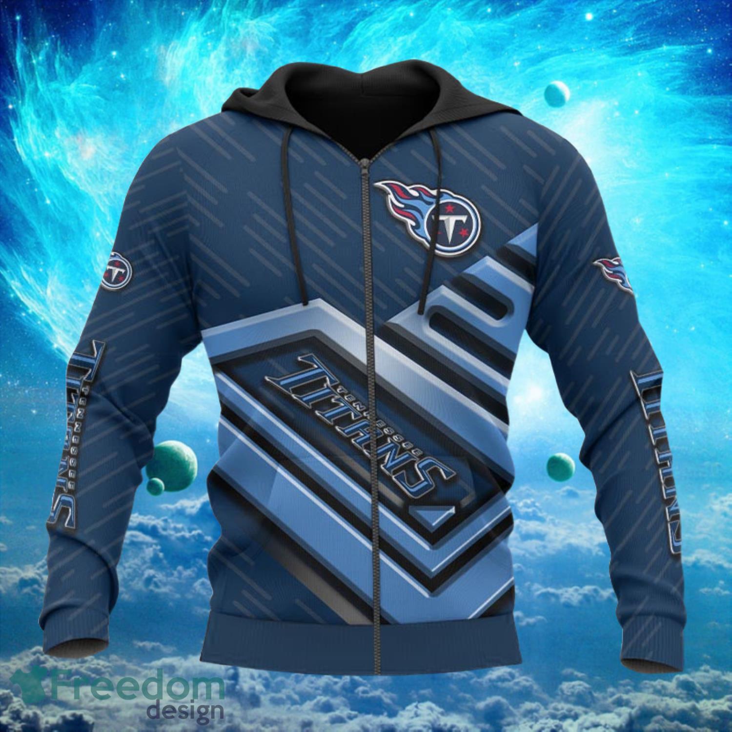 Tennessee Titans Zip Dark TypeHoodies Print Full Product Photo 1