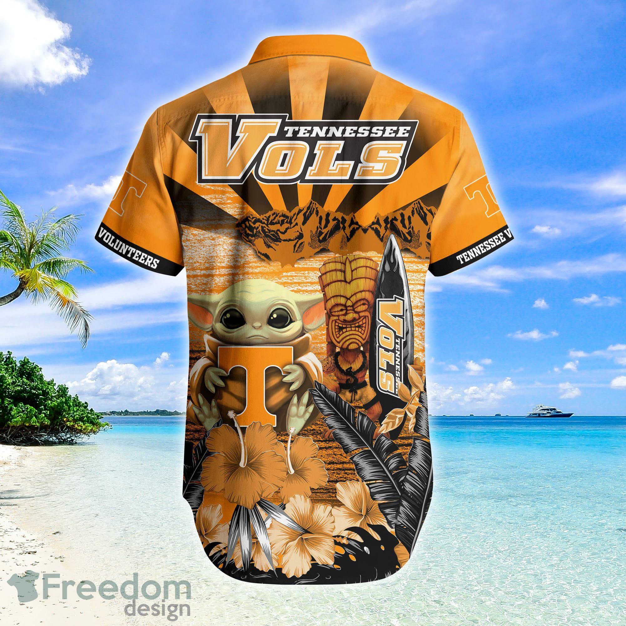 NCAA Tennessee Volunteers Flower Cheap Hawaiian Shirt 3D Shirt