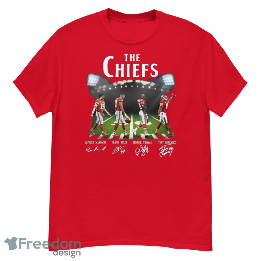 The Chiefs Abbey Road Patrick Mahomes Travis Kelce Walking Signatures Shirt Product Photo 4 The Chiefs Abbey Road Patrick Mahomes Travis Kelce Walking Signatures Shirt Product Photo 4