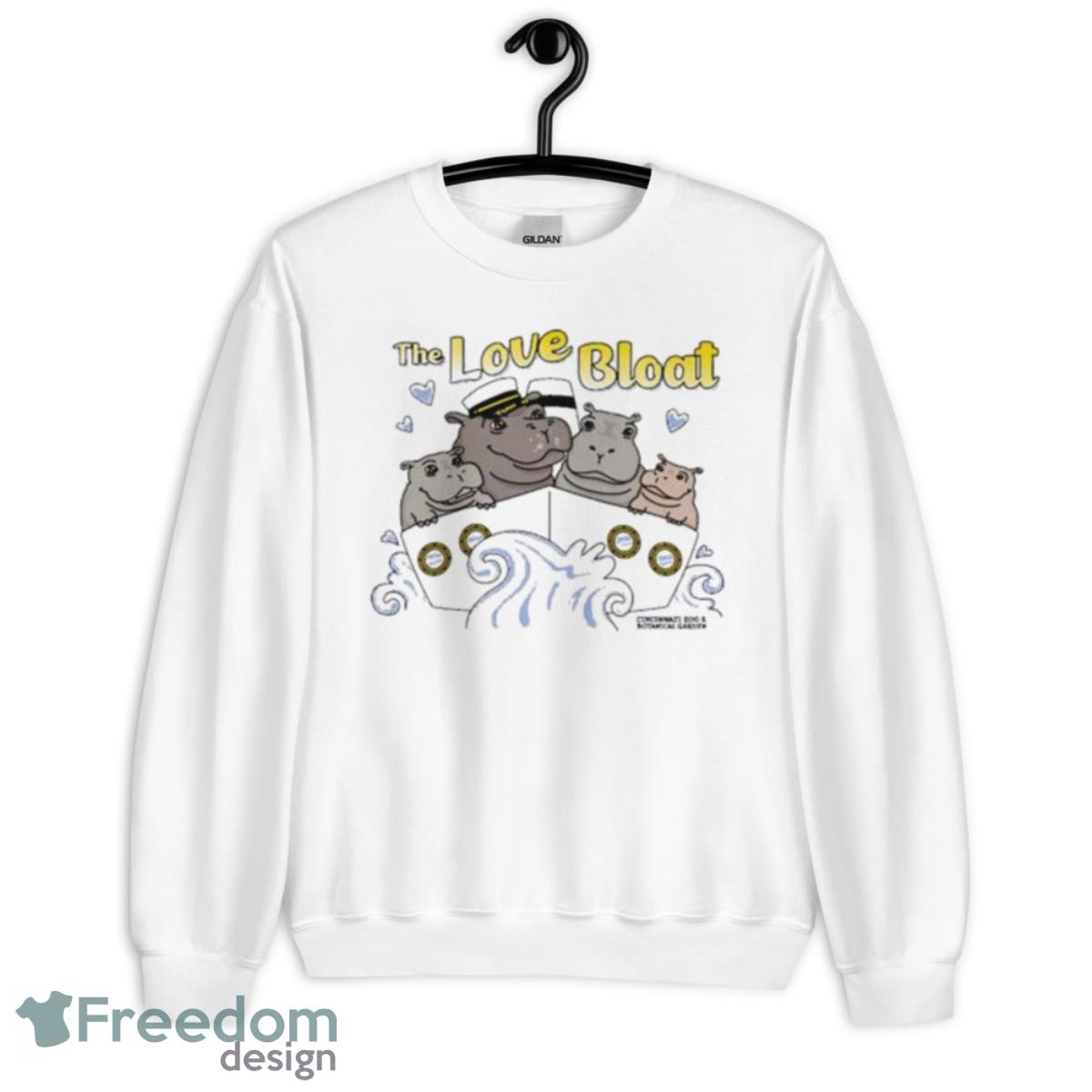 The Love Bloat Hippo Family Shirt - Unisex Heavy Blend Crewneck Sweatshirt